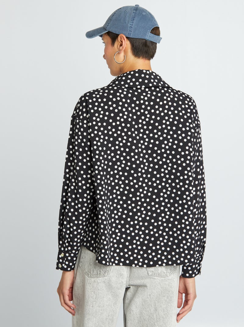 Camisa fluida PRETO - Kiabi