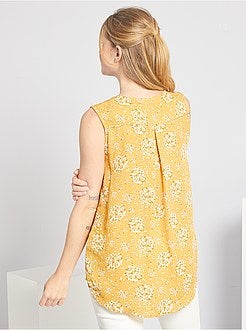 Camisa fluida sem mangas - Kiabi