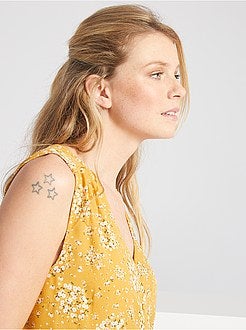 Camisa fluida sem mangas - Kiabi