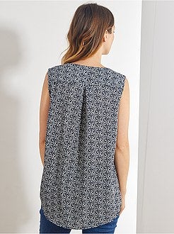 Camisa fluida sem mangas - Kiabi