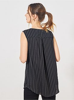 Camisa fluida sem mangas - Kiabi