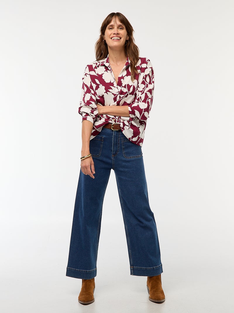 Camisa fluida Vermelho - Kiabi