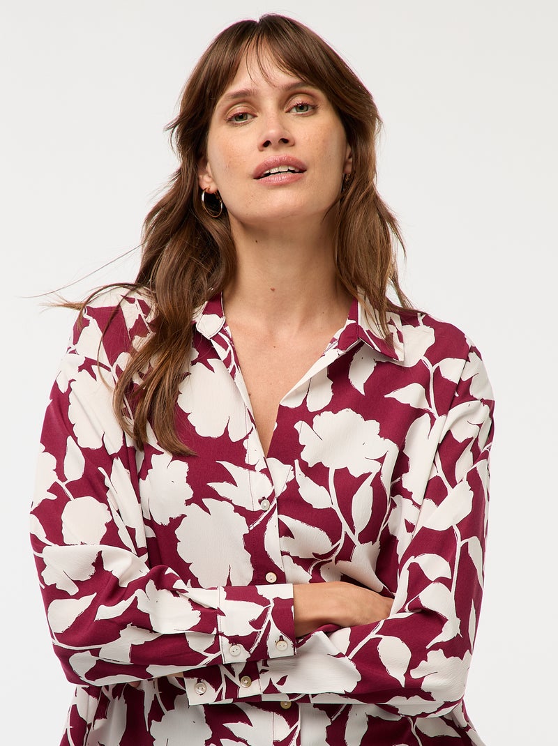 Camisa fluida Vermelho - Kiabi