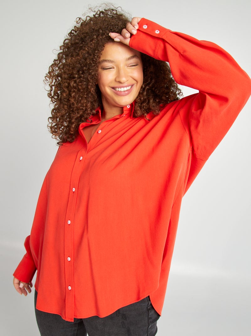 Camisa fluida VERMELHO - Kiabi