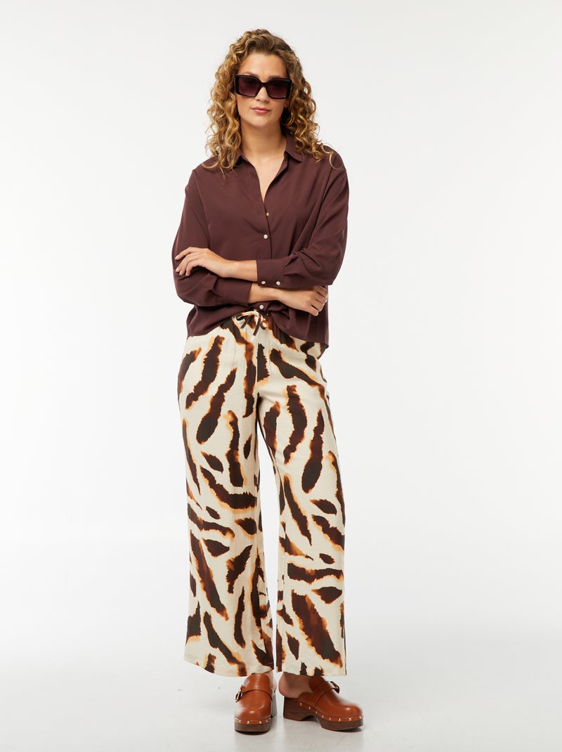 Camisa fluida Violeta - Kiabi