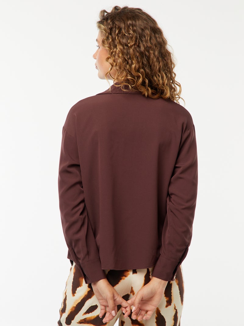 Camisa fluida Violeta - Kiabi