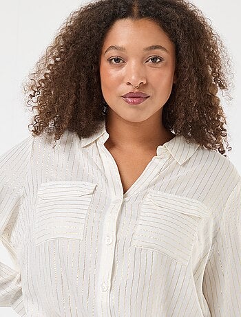 Camisa folgada com riscas 'Veromodacu'