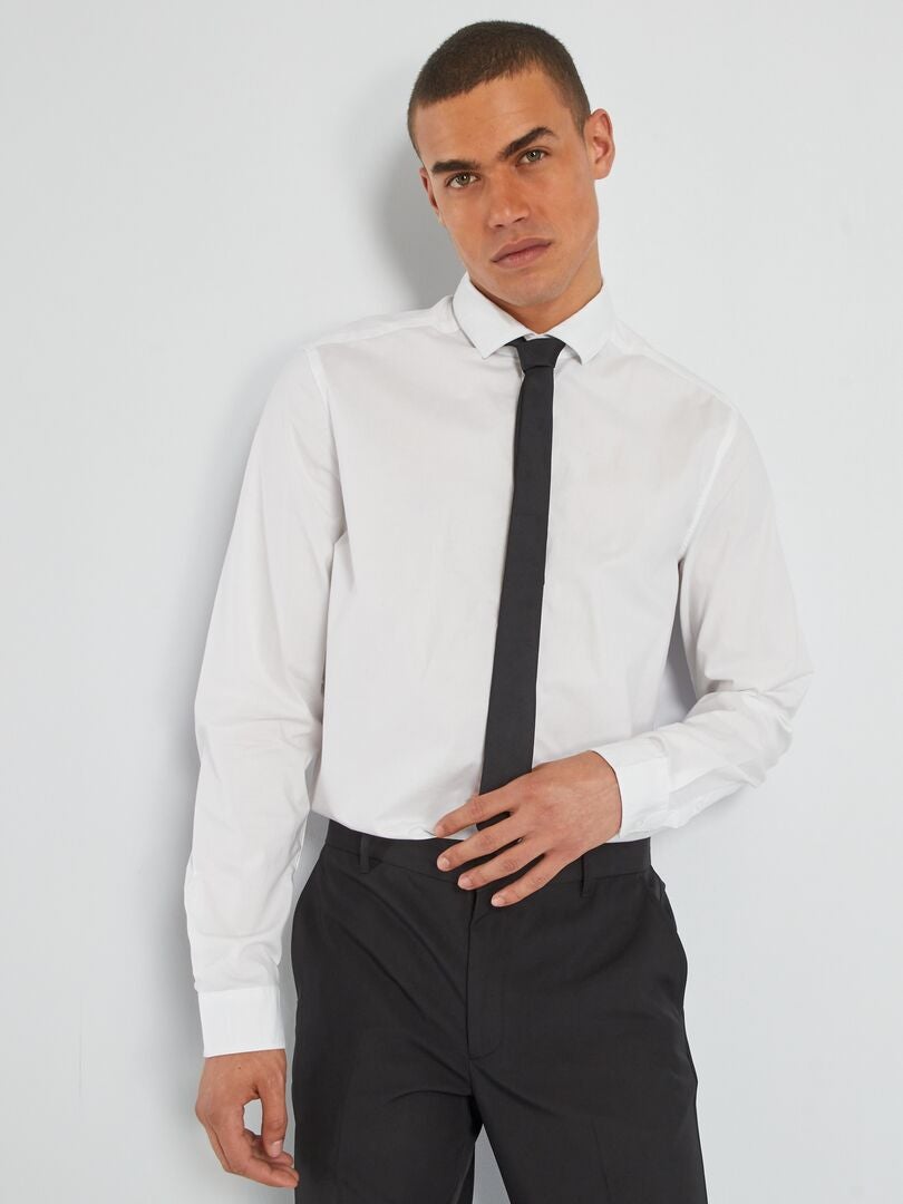 Camisa + gravata Branco - Kiabi