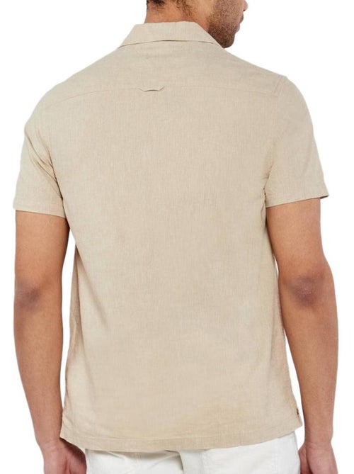 Camisa Homem Tommy Hilfiger Linho Camp-aruba Cru - Kiabi
