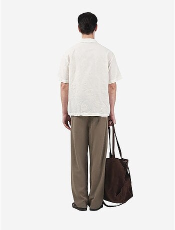 Camisa jacquard de corte regular com padrão paisley giesto