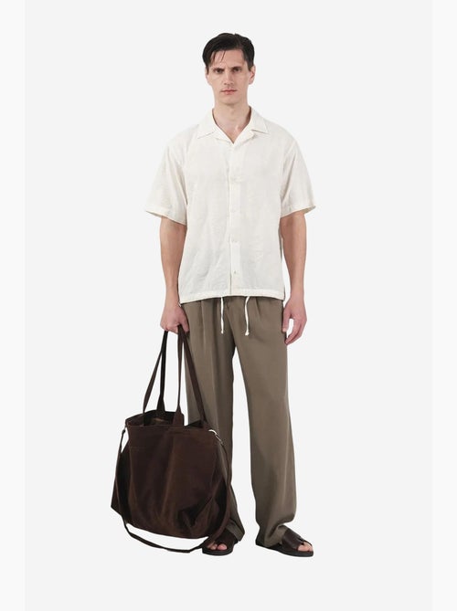 Camisa jacquard de corte regular com padrão paisley giesto - Kiabi