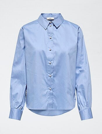 Camisa 'JDY' com pérola de madrepérola