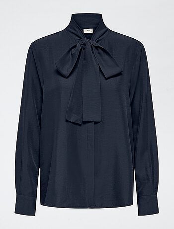 Camisa 'JDY' de manga comprida com laço