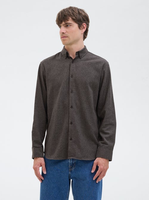 Camisa 'JJrebel' em flanela de algodão - Kiabi