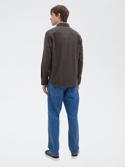 Camisa 'JJrebel' em flanela de algodão - Kiabi