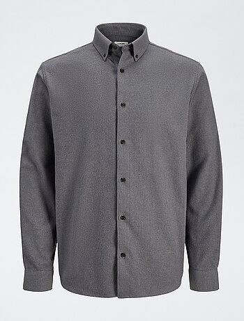 Camisa 'JJrebel' em flanela de algodão