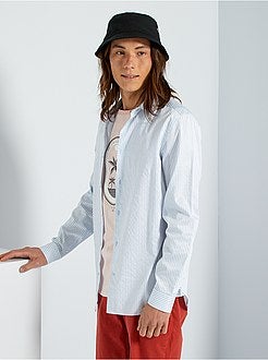Camisa justa às riscas - Kiabi