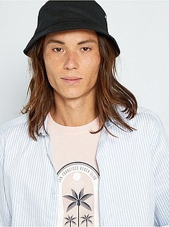 Camisa justa às riscas - Kiabi