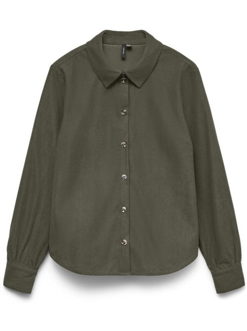Camisa Kaki Callie Vero Moda para Mulher - Kiabi Camisa Kaki Callie Vero Moda para Mulher - Kiabi