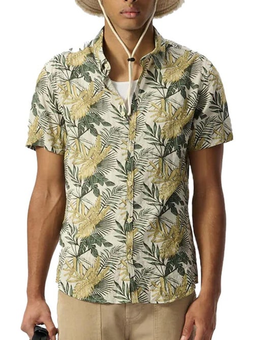 Camisa Kaki de Homem com Padrões Teddy Smith Dixon - Kiabi