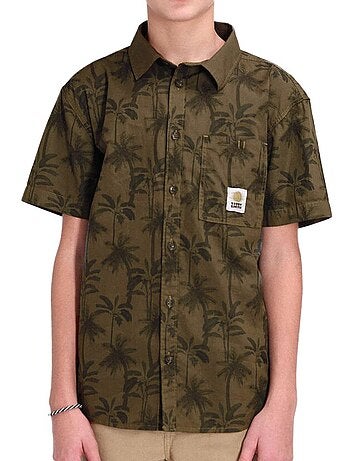 Camisa Kaki de Manga Curta para Rapaz Teddy Smith Hook
