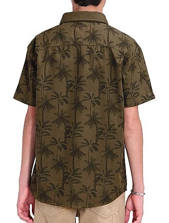 Camisa Kaki de Manga Curta para Rapaz Teddy Smith Hook
