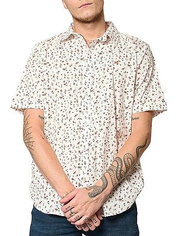 Camisa Kaporal KEVASH Branca/Vermelha para Homem
