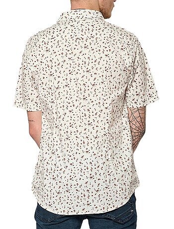Camisa Kaporal KEVASH Branca/Vermelha para Homem