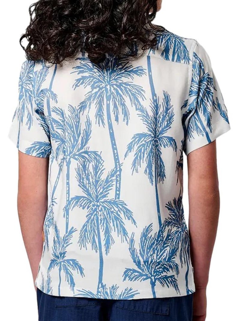 Camisa Kaporal Osca para Menino, Branca e Azul Azul - Kiabi