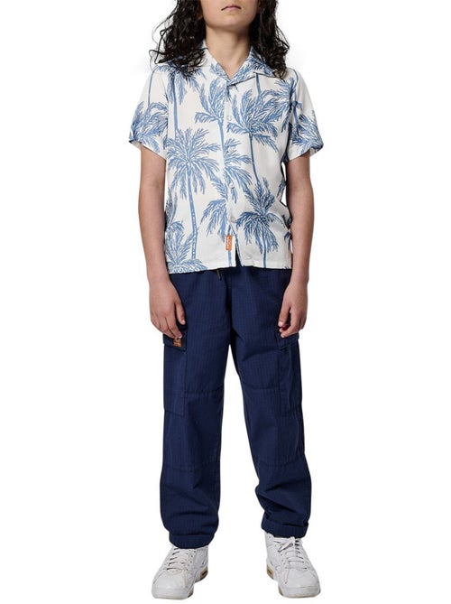 Camisa Kaporal Osca para Menino, Branca e Azul - Kiabi Camisa Kaporal Osca para Menino, Branca e Azul - Kiabi