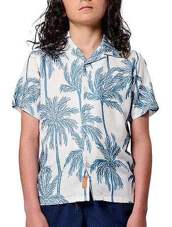 Camisa Kaporal Osca para Menino, Branca e Azul