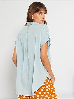 Camisa larga às riscas - Kiabi