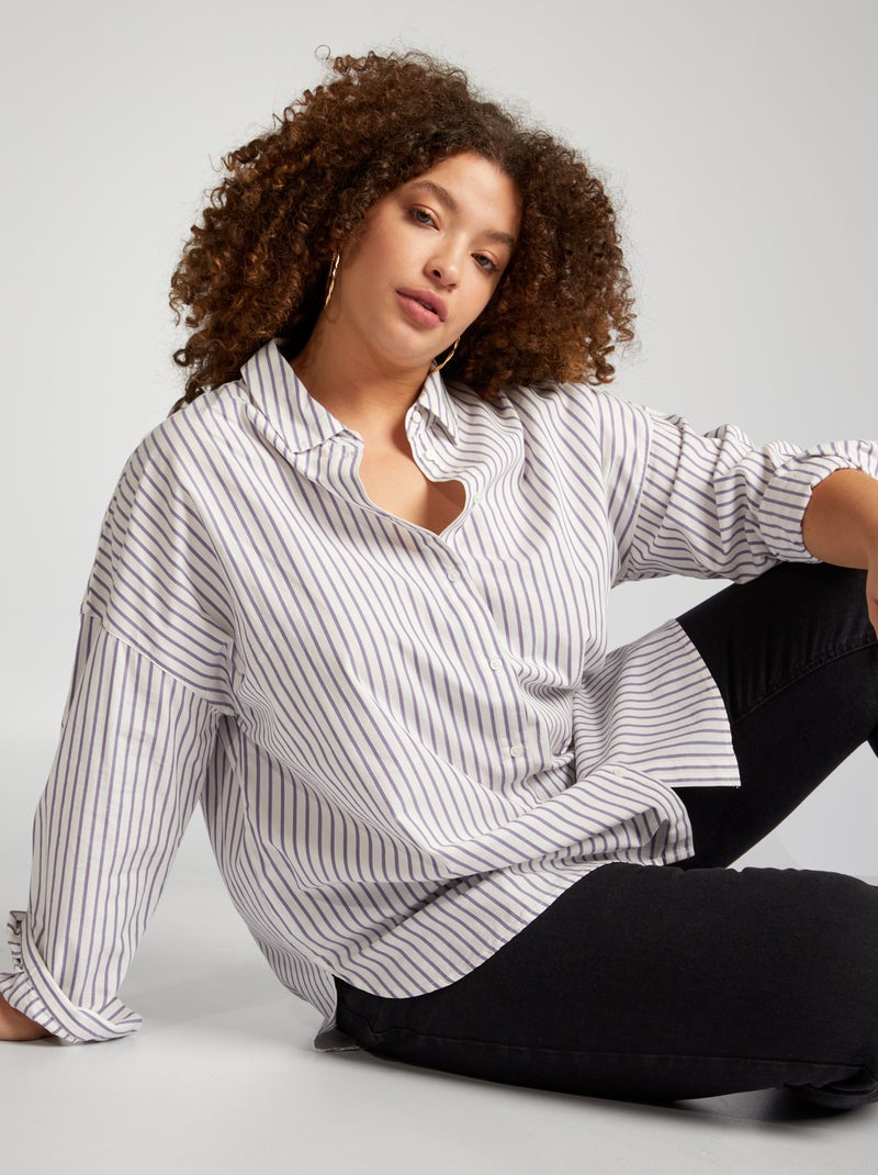 Camisa larga BRANCO - Kiabi