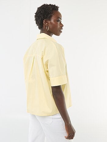 Camisa larga com botões de estrelas