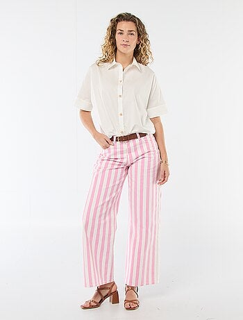 Camisa larga com botões de estrelas