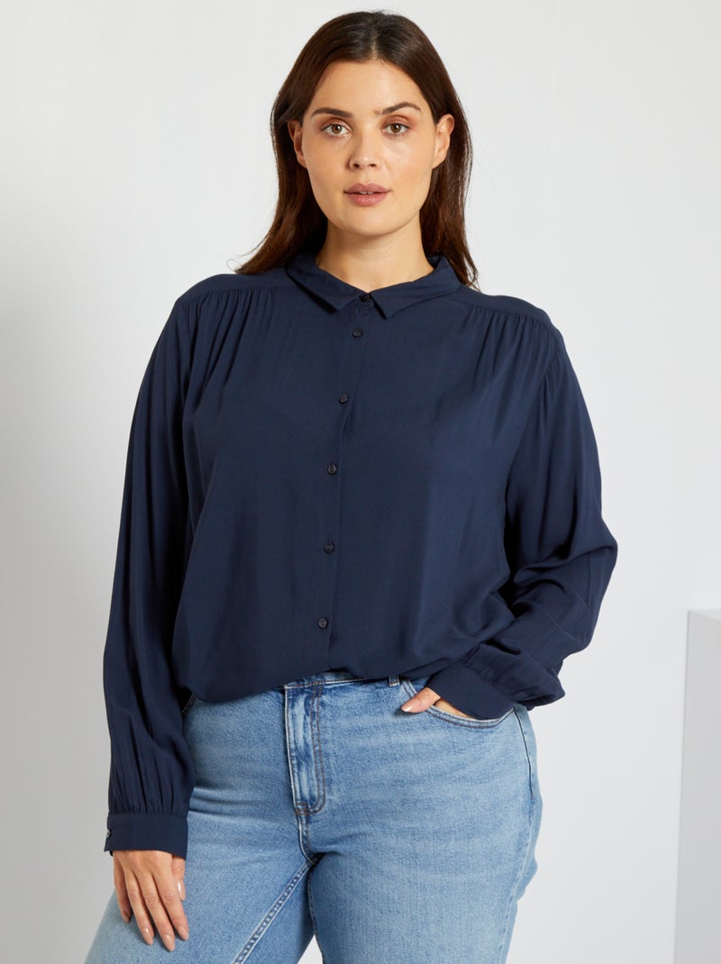 Camisa leve Azul Marinho - Kiabi