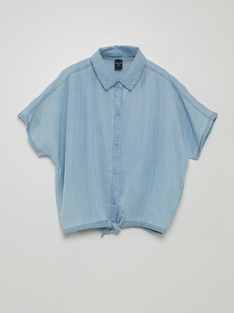 Camisa leve tipo ganga AZUL - Kiabi