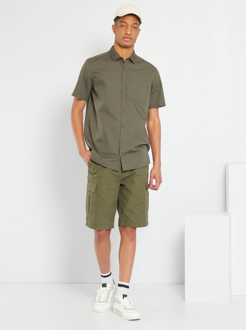 Camisa lisa +1,90 m CAQUI - Kiabi