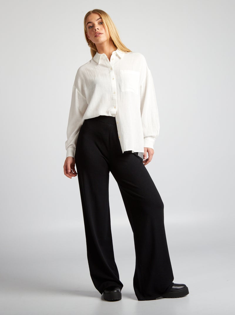 Camisa lisa Branco - Kiabi