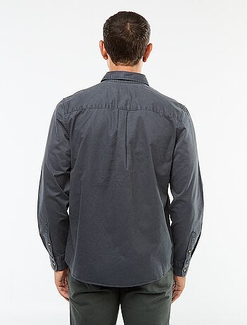 Camisa lisa corte direito / Regular fit