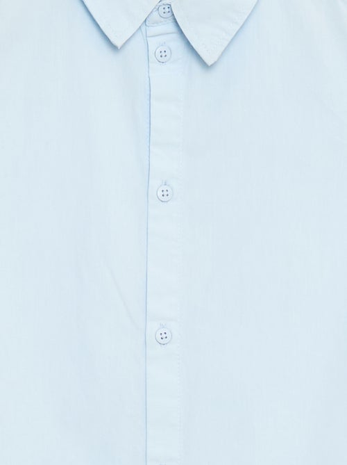 Camisa lisa de manga curta - Kiabi