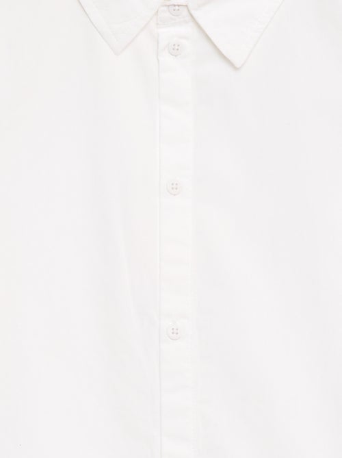 Camisa lisa de manga curta - Kiabi