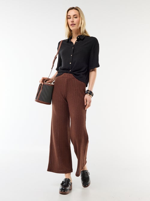 Camisa lisa de manga curta - Kiabi