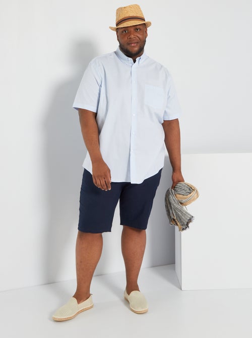 Camisa lisa em algodão - Kiabi