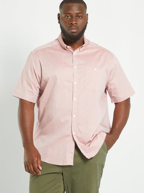 Camisa lisa em algodão - Kiabi