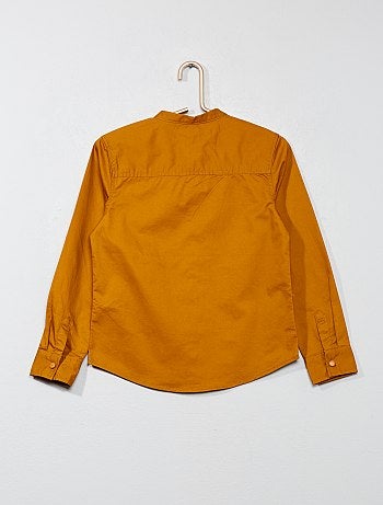 Camisa lisa em popelina - Kiabi