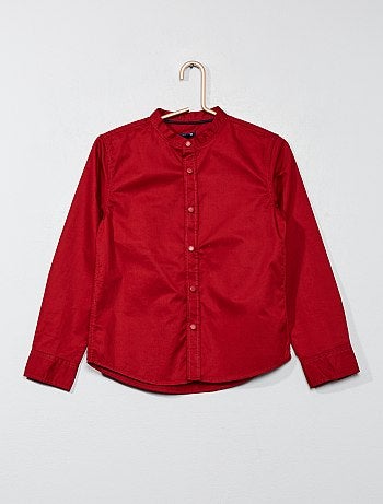 Camisa lisa em popelina - Kiabi