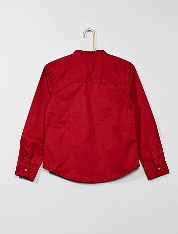 Camisa lisa em popelina - Kiabi