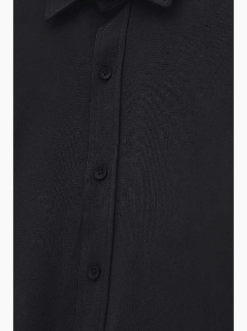 Camisa lisa giesto Preto - Kiabi