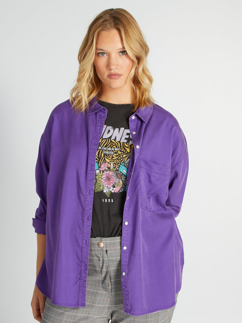 Camisa lisa VIOLETA - Kiabi